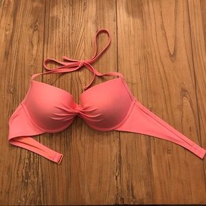Aerie pink bikini top 36C